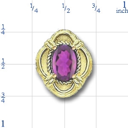 81035 Amethyst Bracelet Slide 
